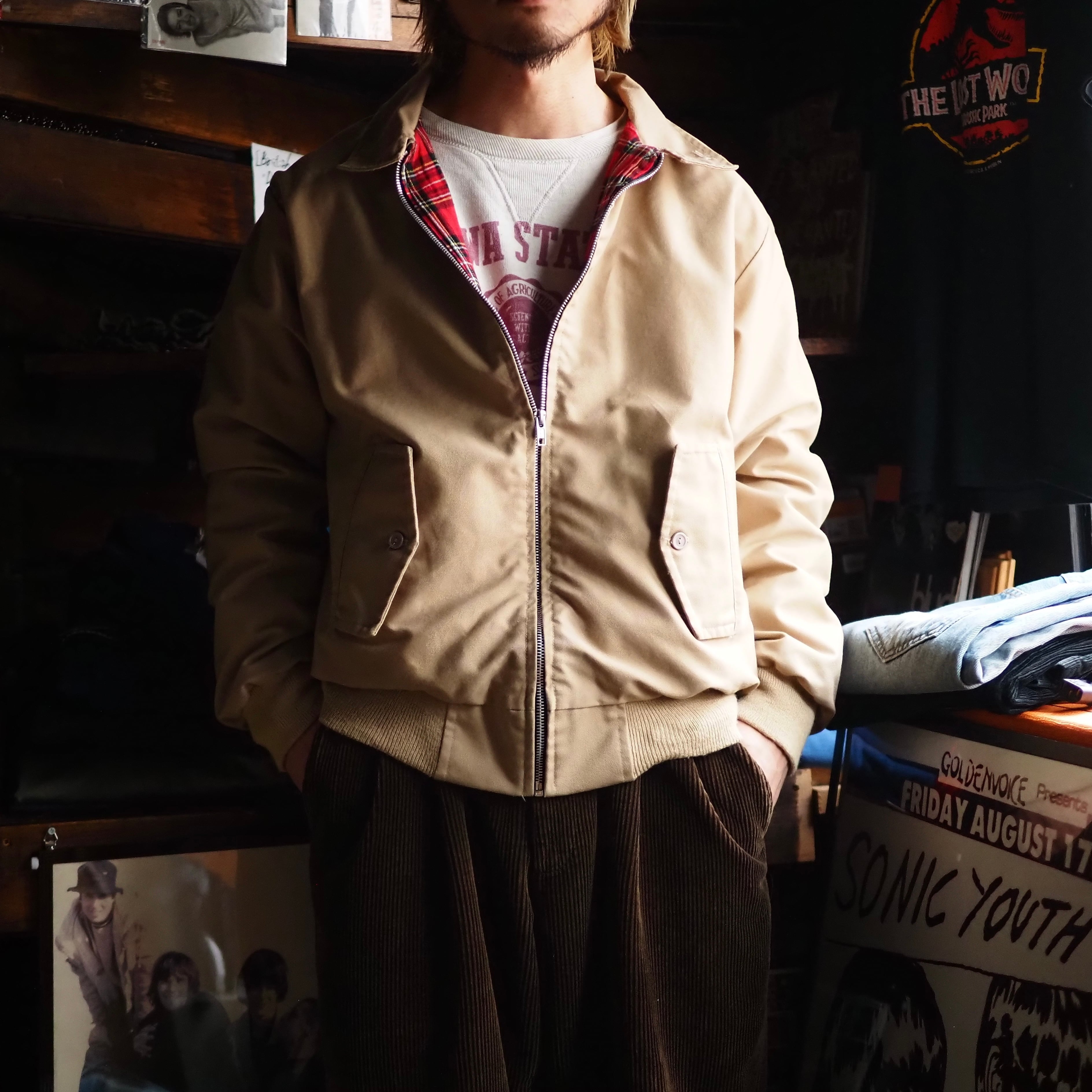 Britpop! イングランド製 UK Old Harrington Jacket Size S Britpop! イングランド製 UK Old Harrington Jacket Size S