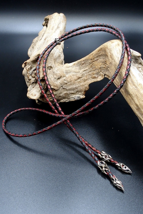 Item No.0172 ：Bolo tie/Hand dye RED Custom