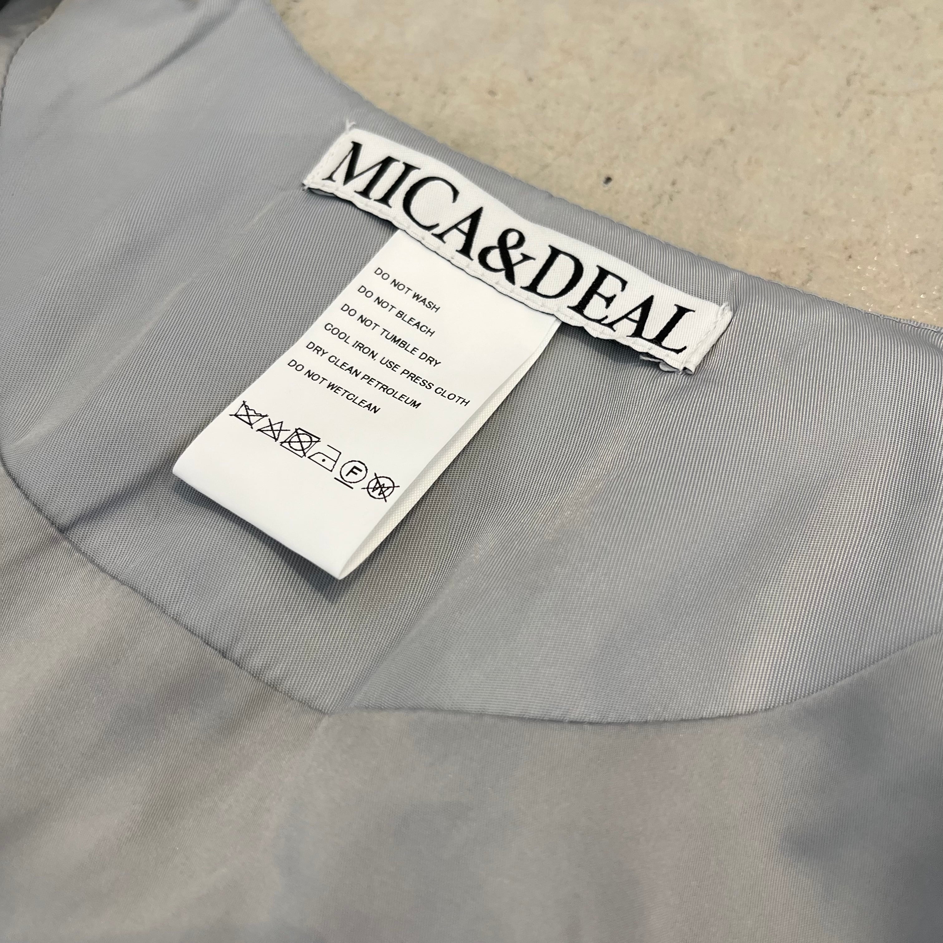 MICA\u0026DEAL キルティングノーカラーコート