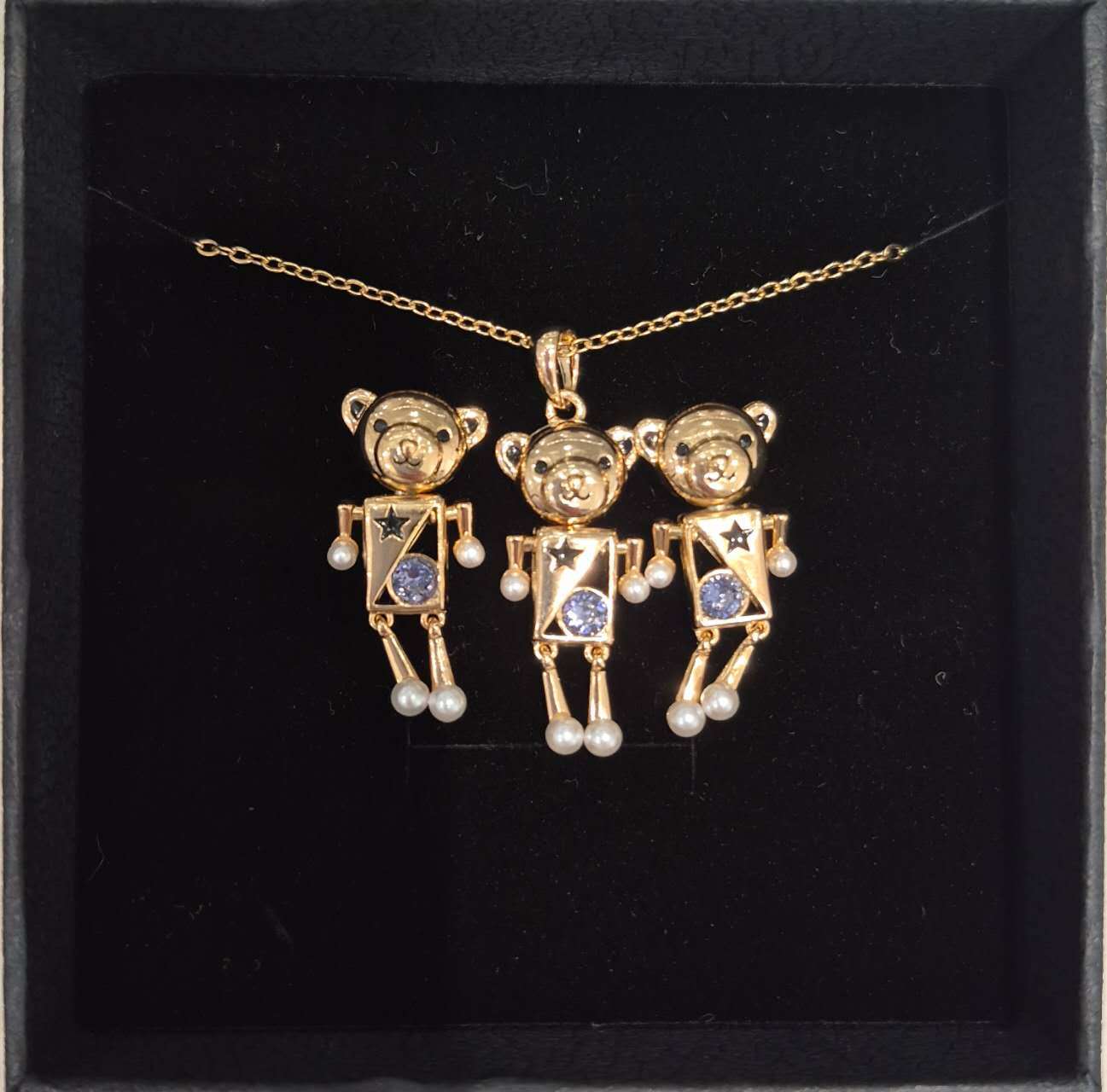 SET1】くまモチーフネックレス&ピアスセット**SinSin* | SinSin