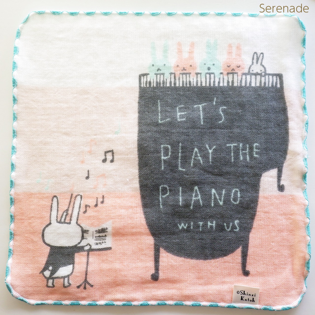 タオルハンカチ【コンセール】ウサギのワルツ