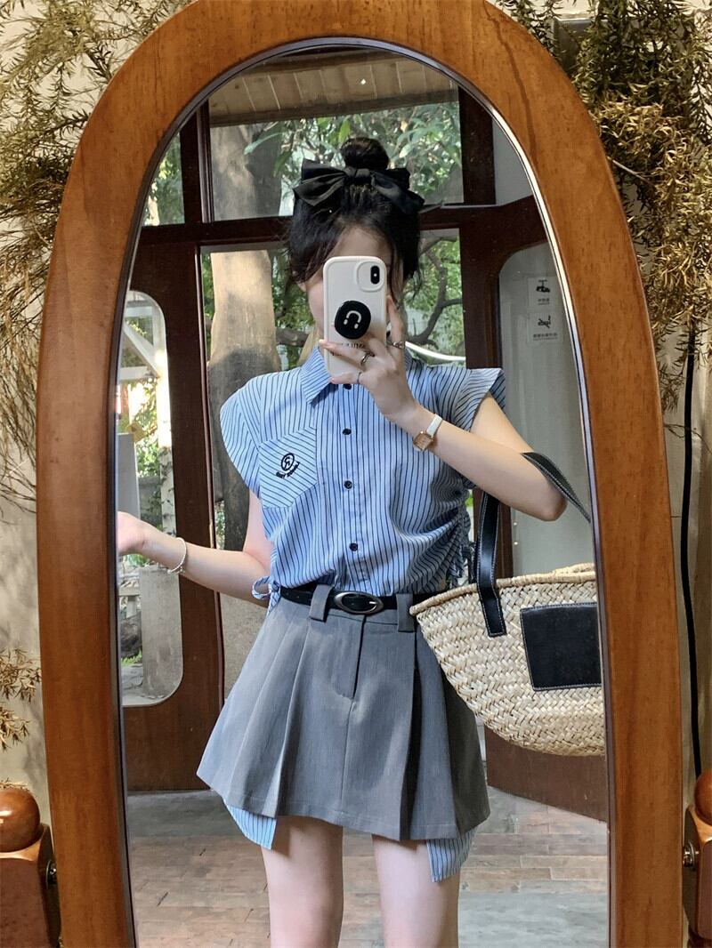 新品　NBB WEEKEND ノースリーブストライプシャツ　ゴルフ　レディース 新品 NBB WEEKEND ノースリーブストライプシャツ ゴルフ レディース