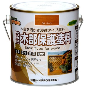 【数量限り】ニッペ ペンキ 塗料 水性木部保護塗料 0.7L ウォルナット 水性 屋外 ステイン 日本製 4976124544187