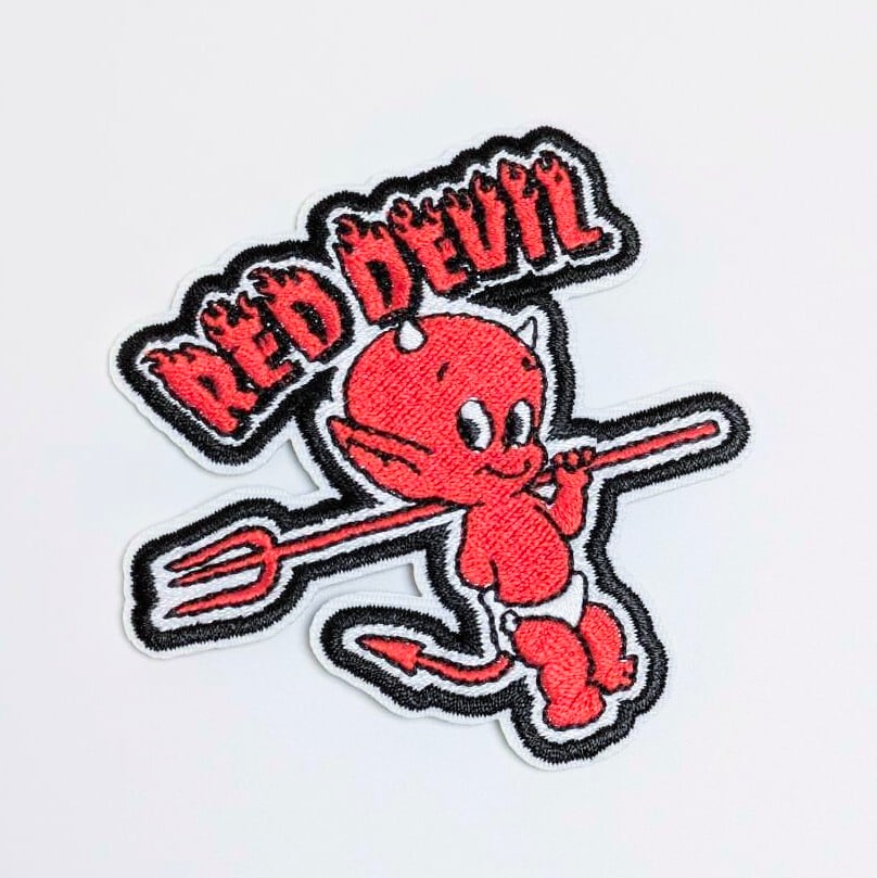 送料無料! ★刺繍アイロンワッペン★【 Hot Stuff the Little Devil ( ホットスタッフ ザ リトルデビル ) 】 〚アメリカン雑貨 アメトイ〛