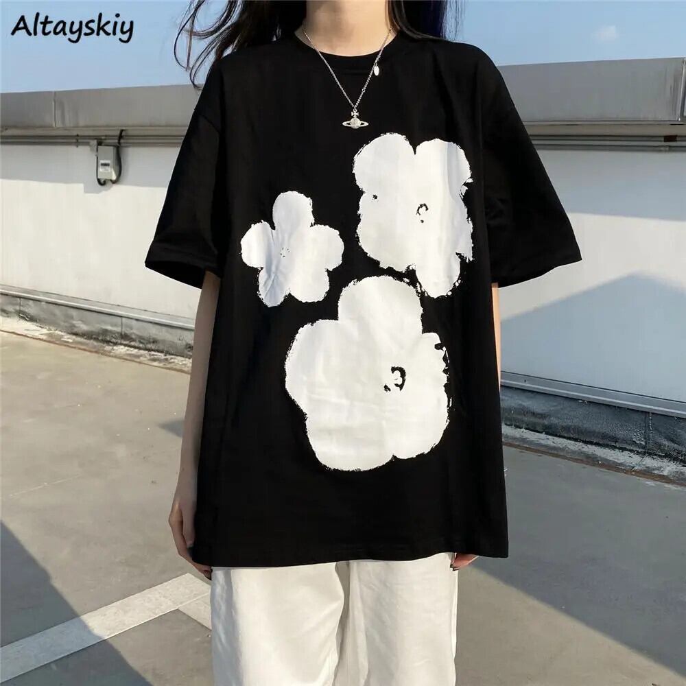 【新作】【送料無料】 女性半袖 Tシャツプリントファッションホット販売ストリート原宿日本スタイル BF クールシックなハイストリートヒップスター Tシャツ 0379445360513