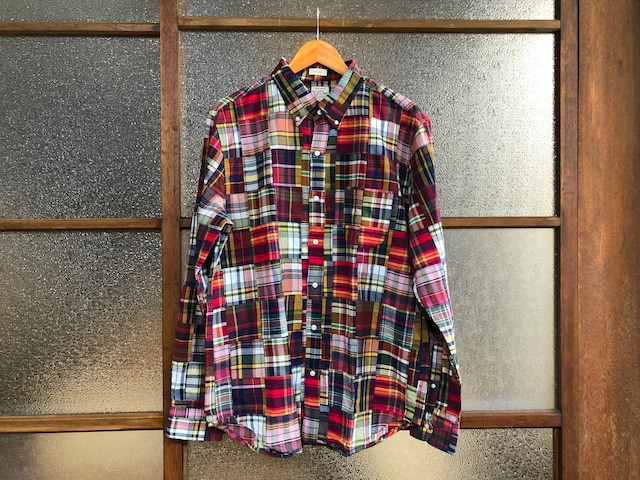 J.CREW INDIAN MADRAS SHIRT IN PLAID (PALMER MADRAS PATCHWORK)