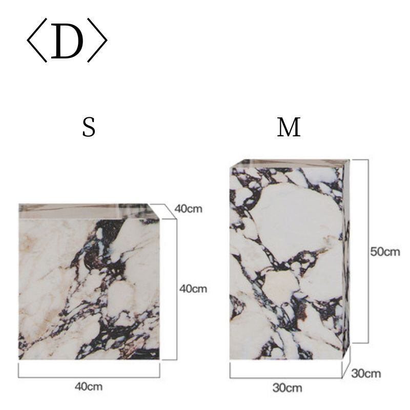 サイドテーブル スツール 台座 コーヒーテーブル 大理石風