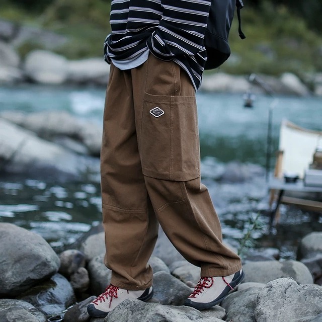 ルーズフィットワイドレッグパンツ　J0211