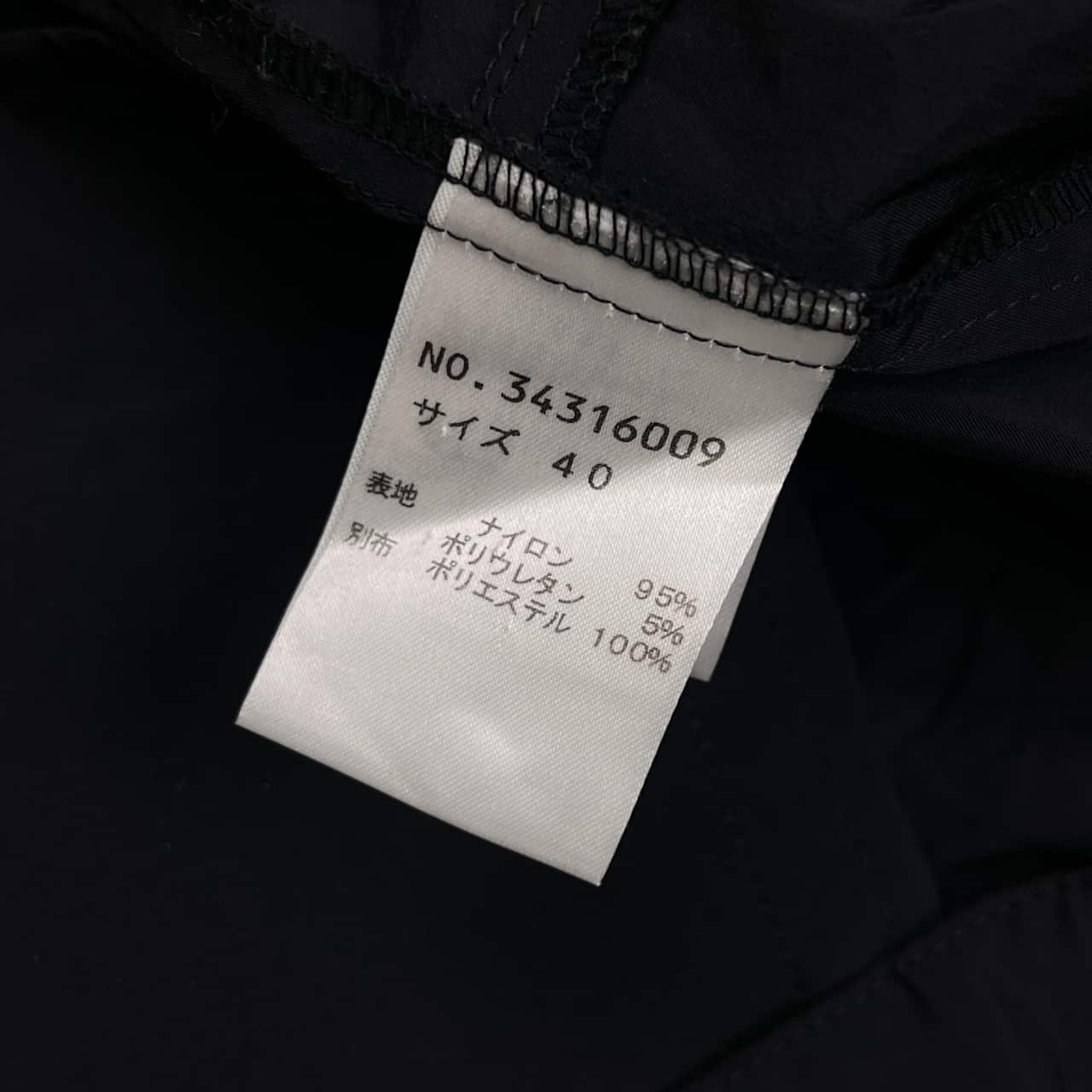 SENSOUNICO センソユニコ フリルデザイン ナイロン ジャケット 40/ブラック レディース