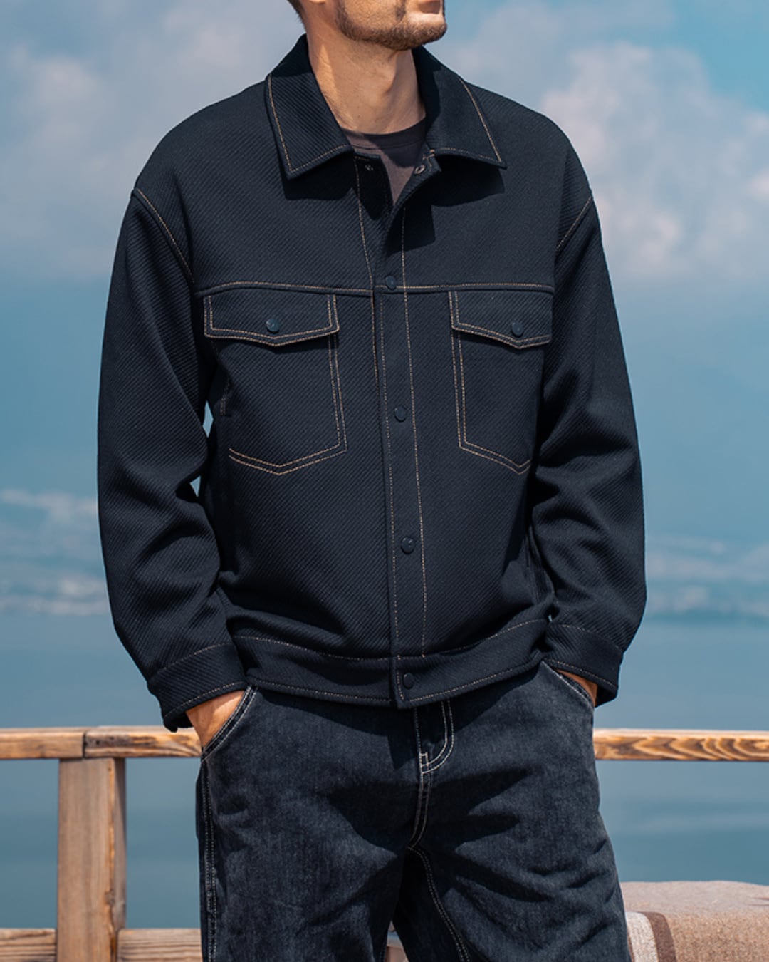 アメカジ ダブルポケットワークジャケット E0029