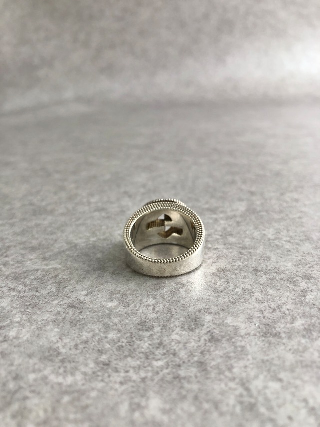 GUCCI グッチ 指輪 リング シルバー インターロッキング 925 SILVER vintage ヴィンテージ オールド 3s6yb3