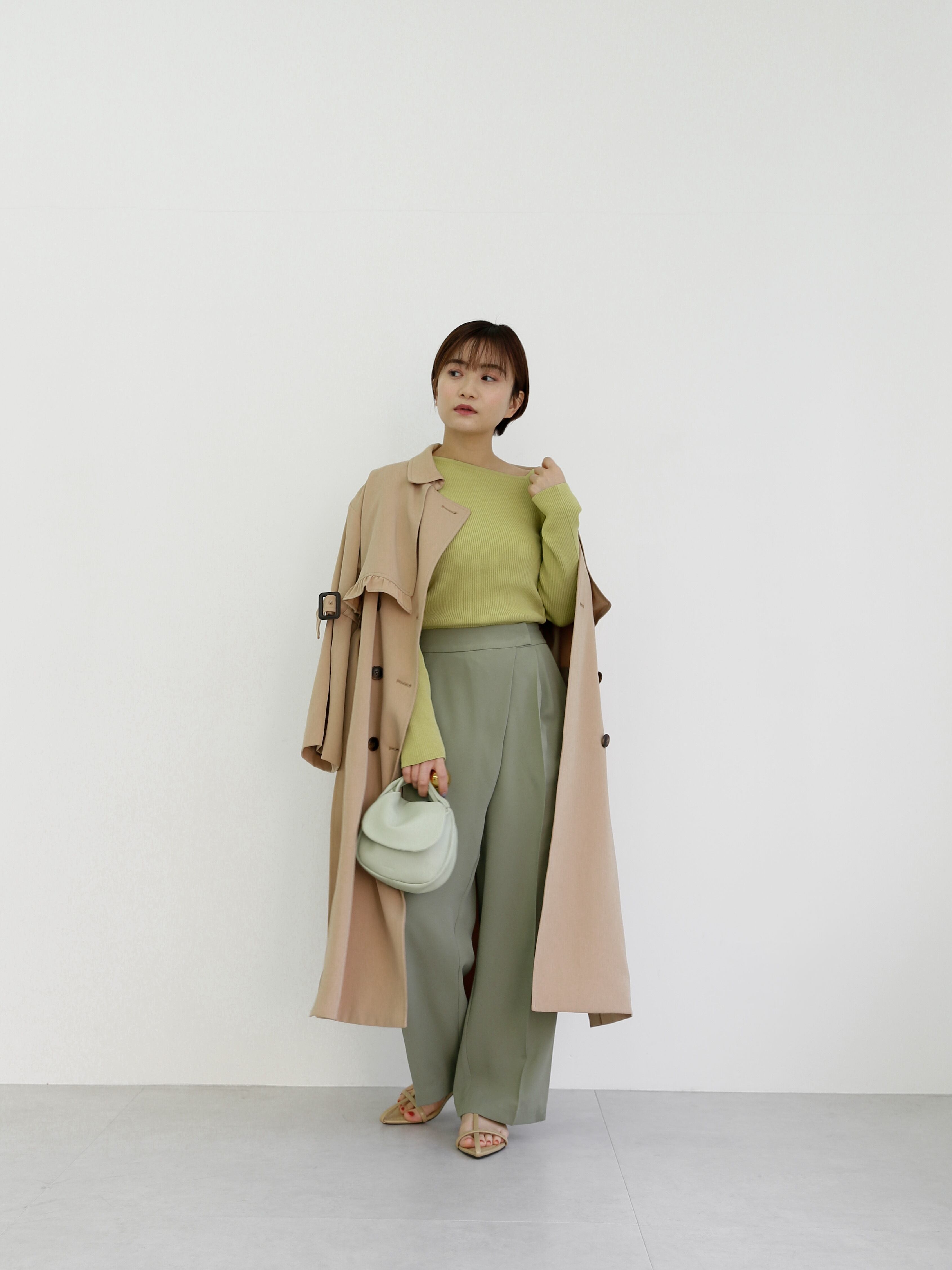 2way asymmetry design trench（beige） | Katrin TOKYO