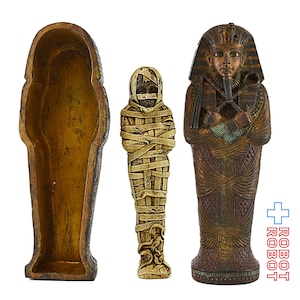 エジプト ツタンカーメン ファラオ 胸像 棺とミイラ