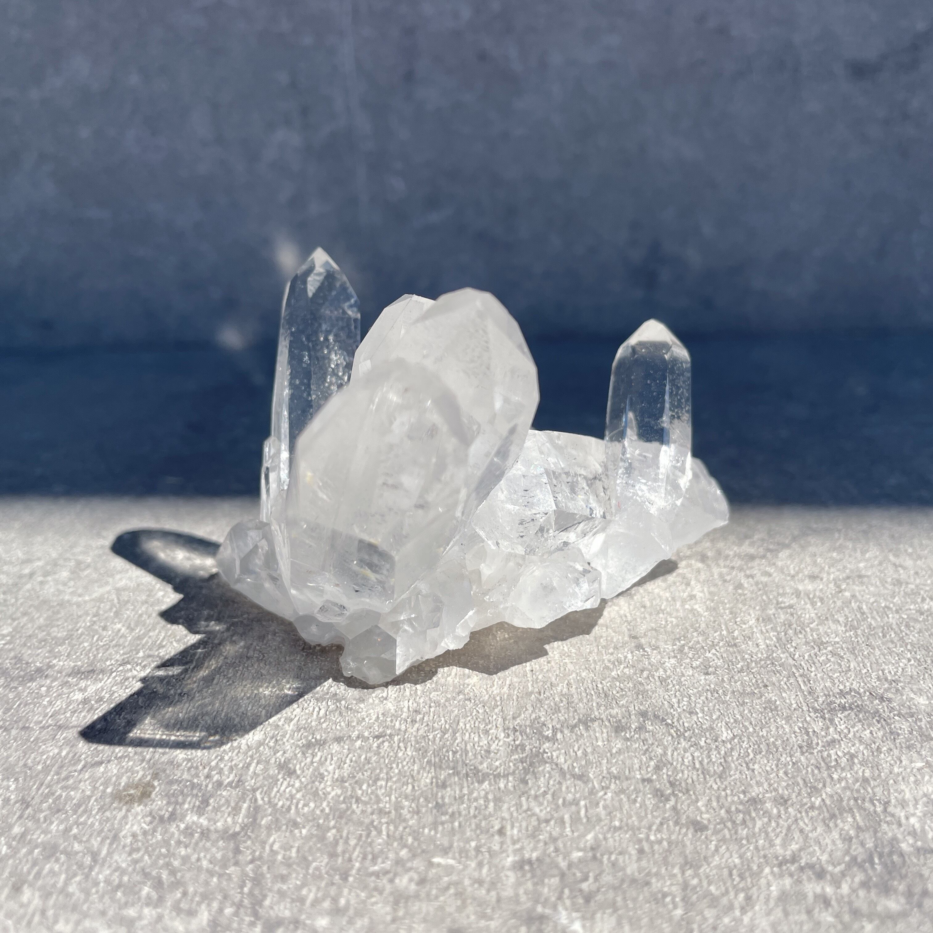 ゼッカ産水晶 クリアクォーツクラスター02◇スターブラリークォーツ