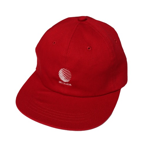 HELLRAZOR｜TWILL LOGO 6PANEL CAP -Red/White-