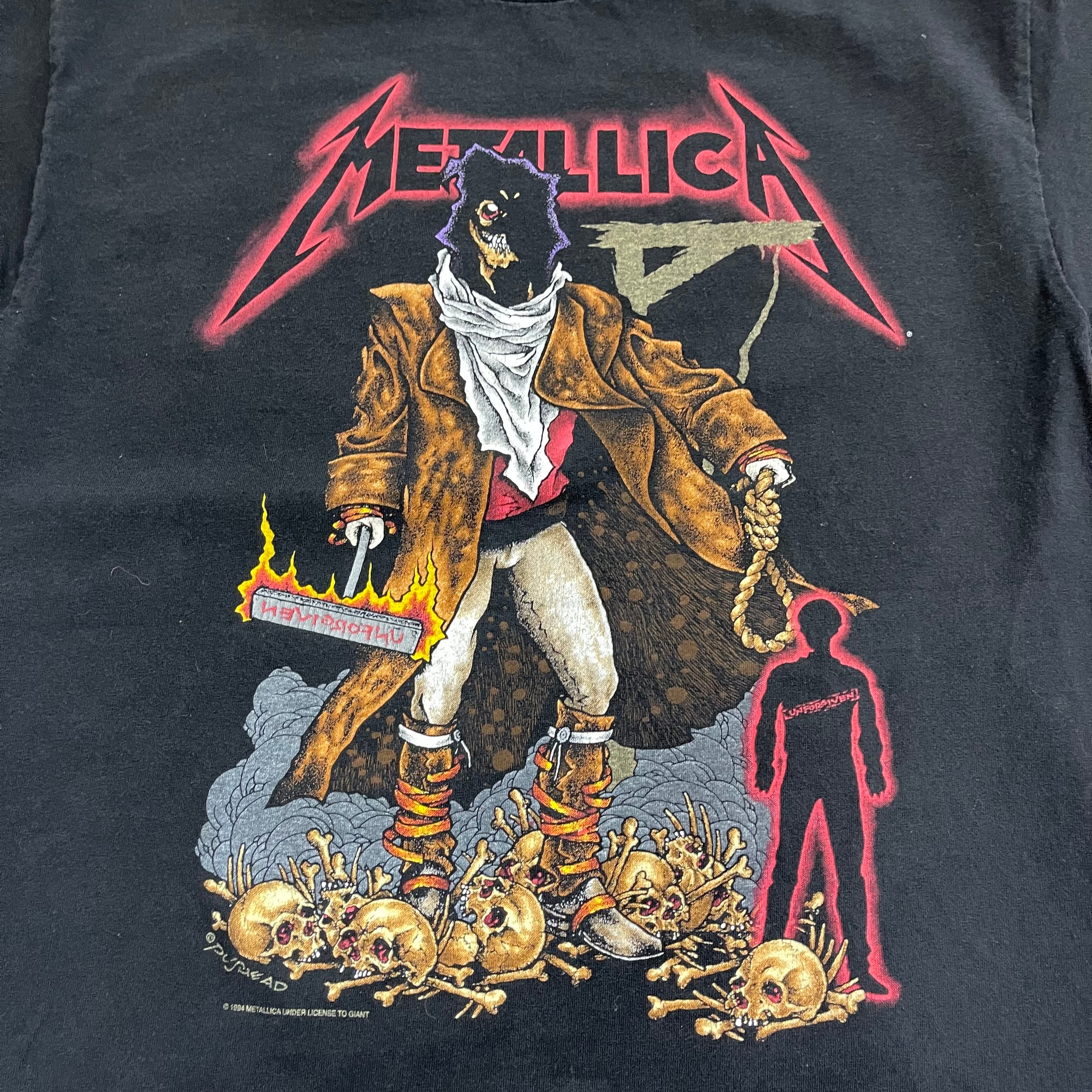 size: L 【 METALLICA Pushead 】 メタリカ パスヘッド バンドTee バン