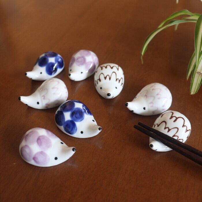 波佐見焼 箸置き ハリネズミ Hasami-yaki Chopstick rest Hedgehog