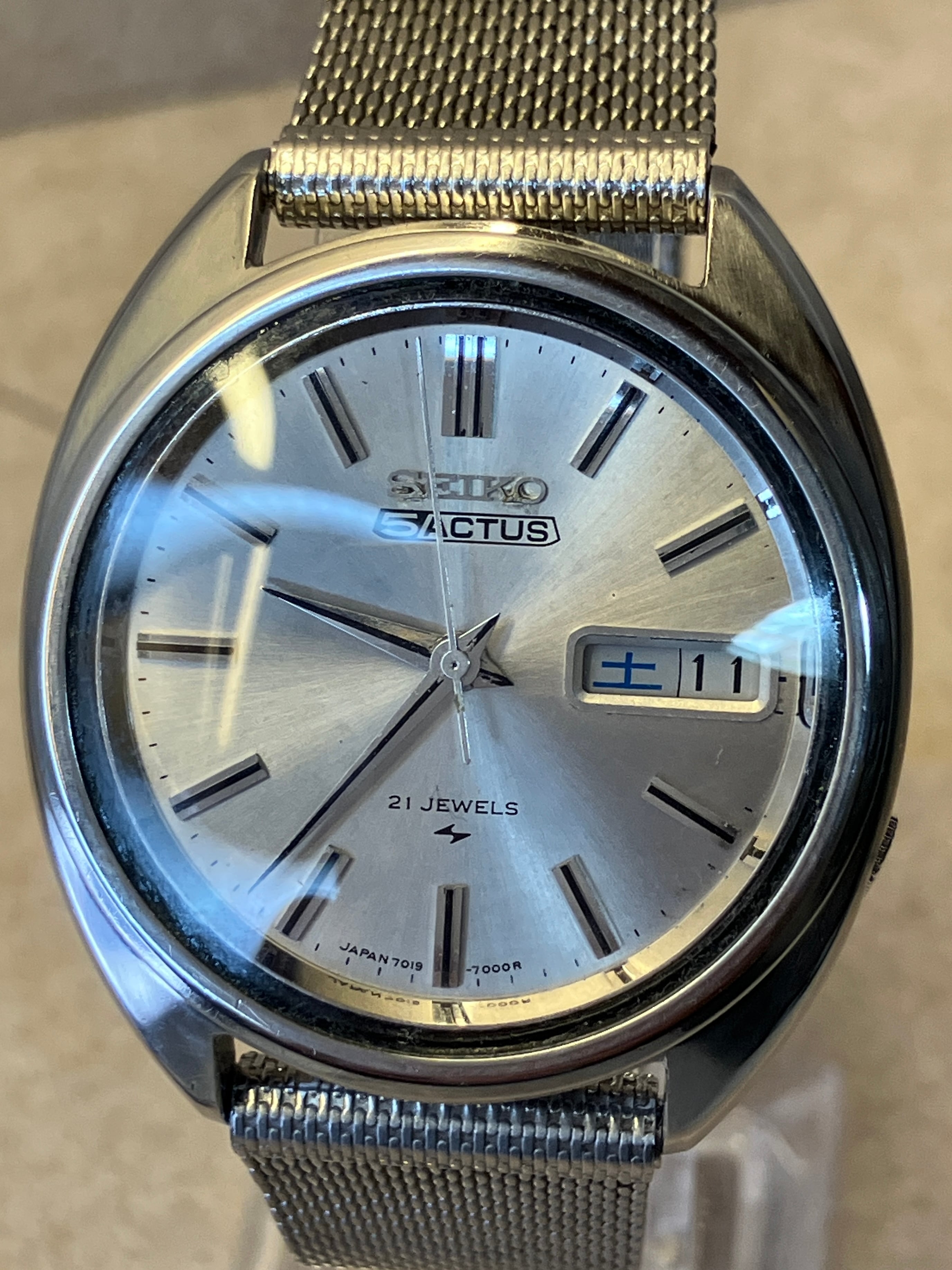 1970年9月製】KING SEIKO King Seiko 5625-7000／自動巻き 金白文字盤