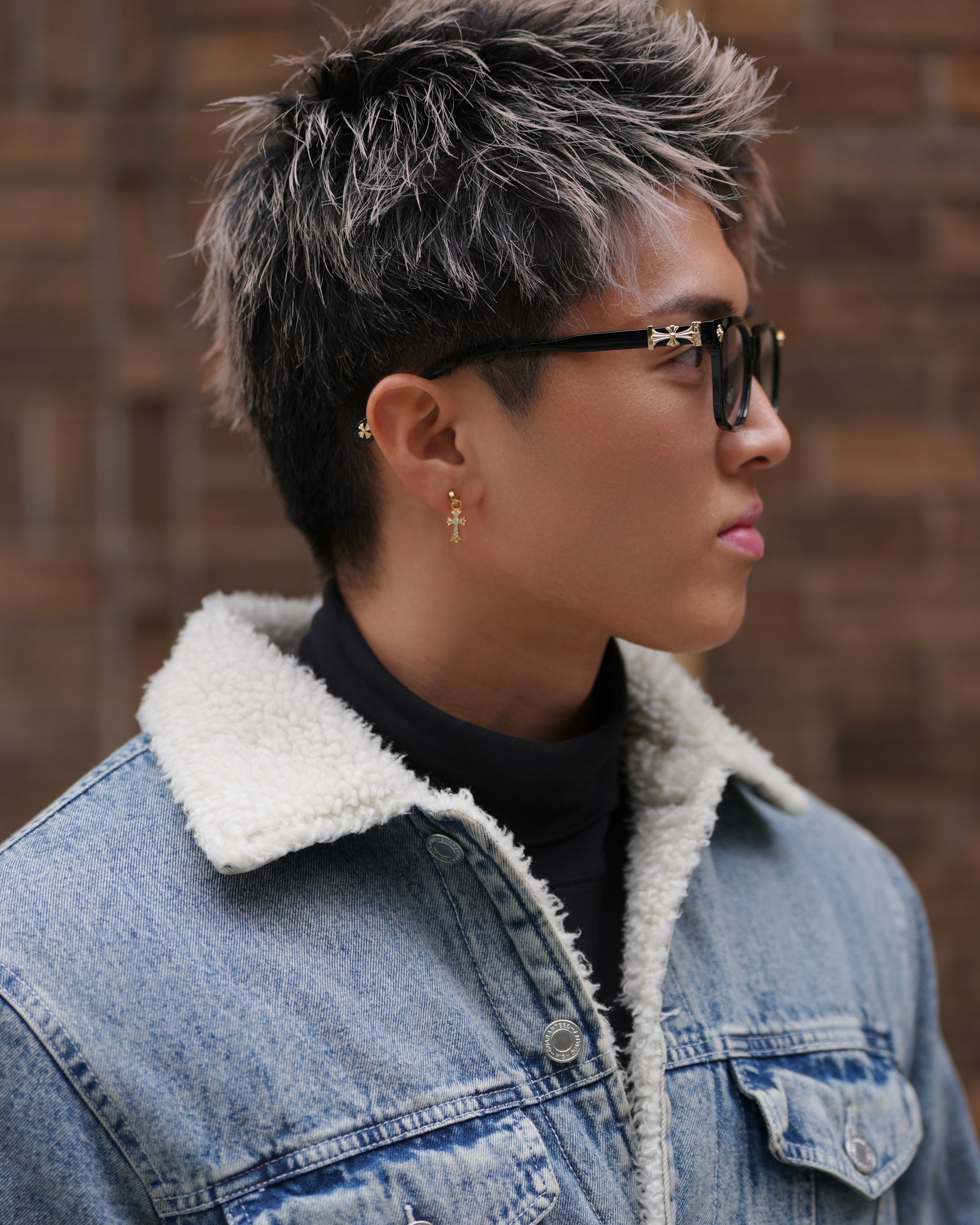 BELINDA DENIM BOA JACKET【BEL-M-029】 | BELINDA OFFICIAL