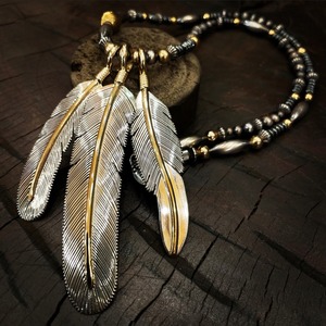 ブライト（Bright）ネックレス（Wave S Hematite）60cm