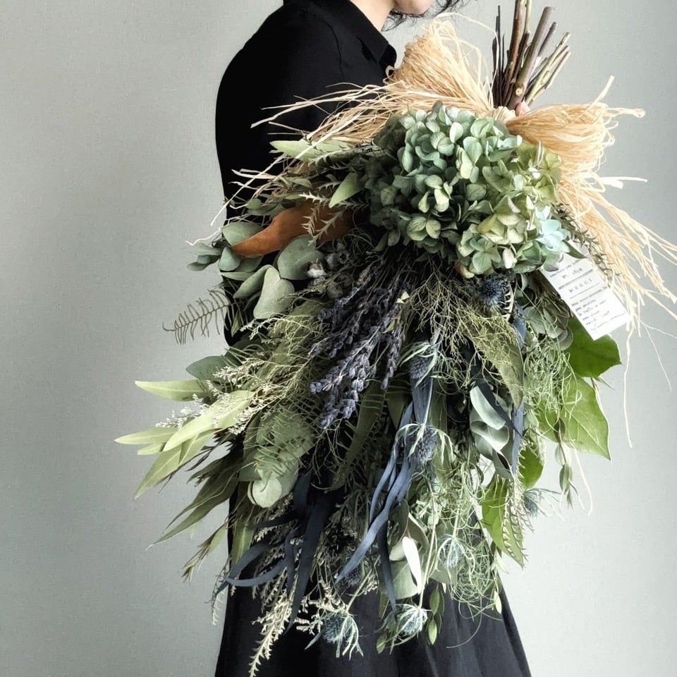 9.アンティーク紫陽花スワッグ 【公式通販】