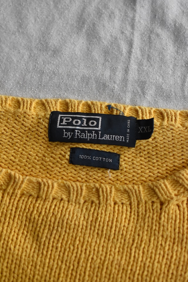 OK/90's "polo by Ralph Lauren" cotton knit