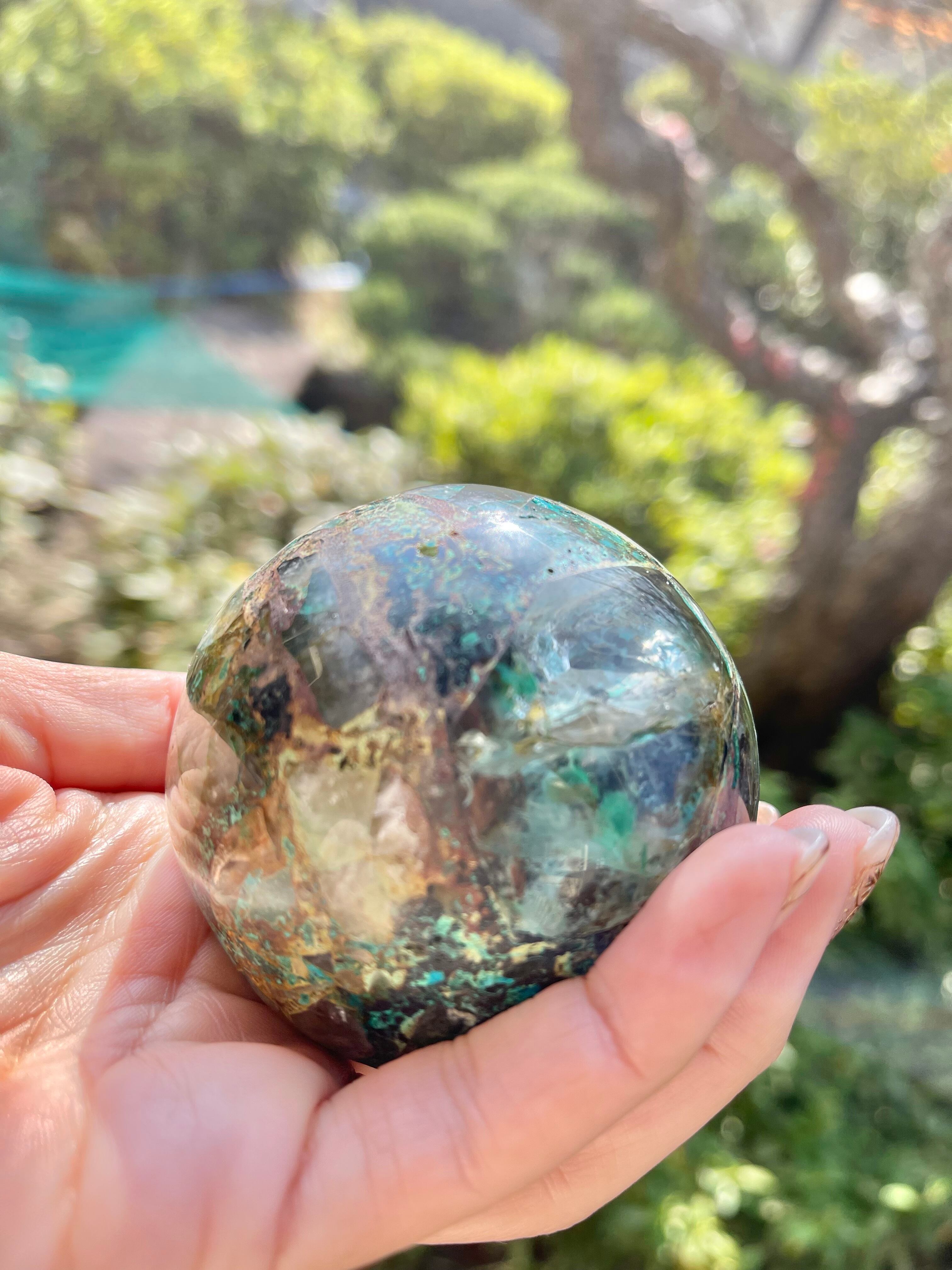 クリソコラインクォーツスフィア