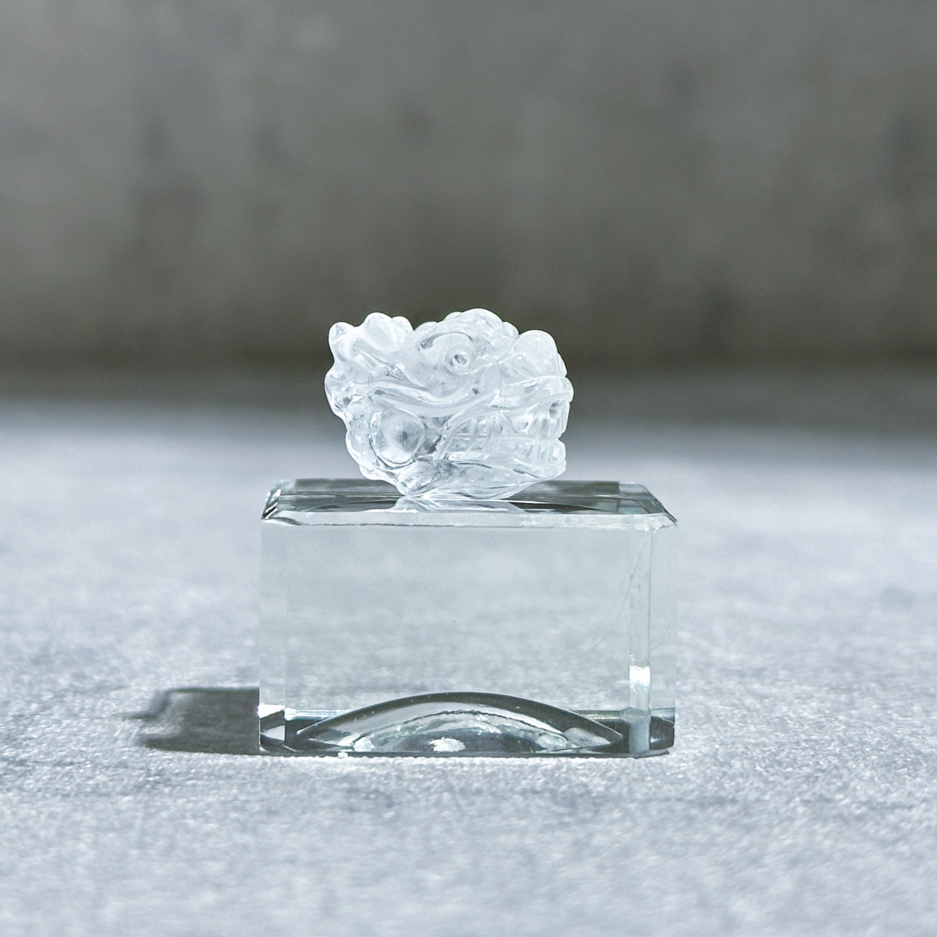 クリアクォーツ ミニドラゴンヘッド(穴あき)02◇ Clear Quartz Dragon