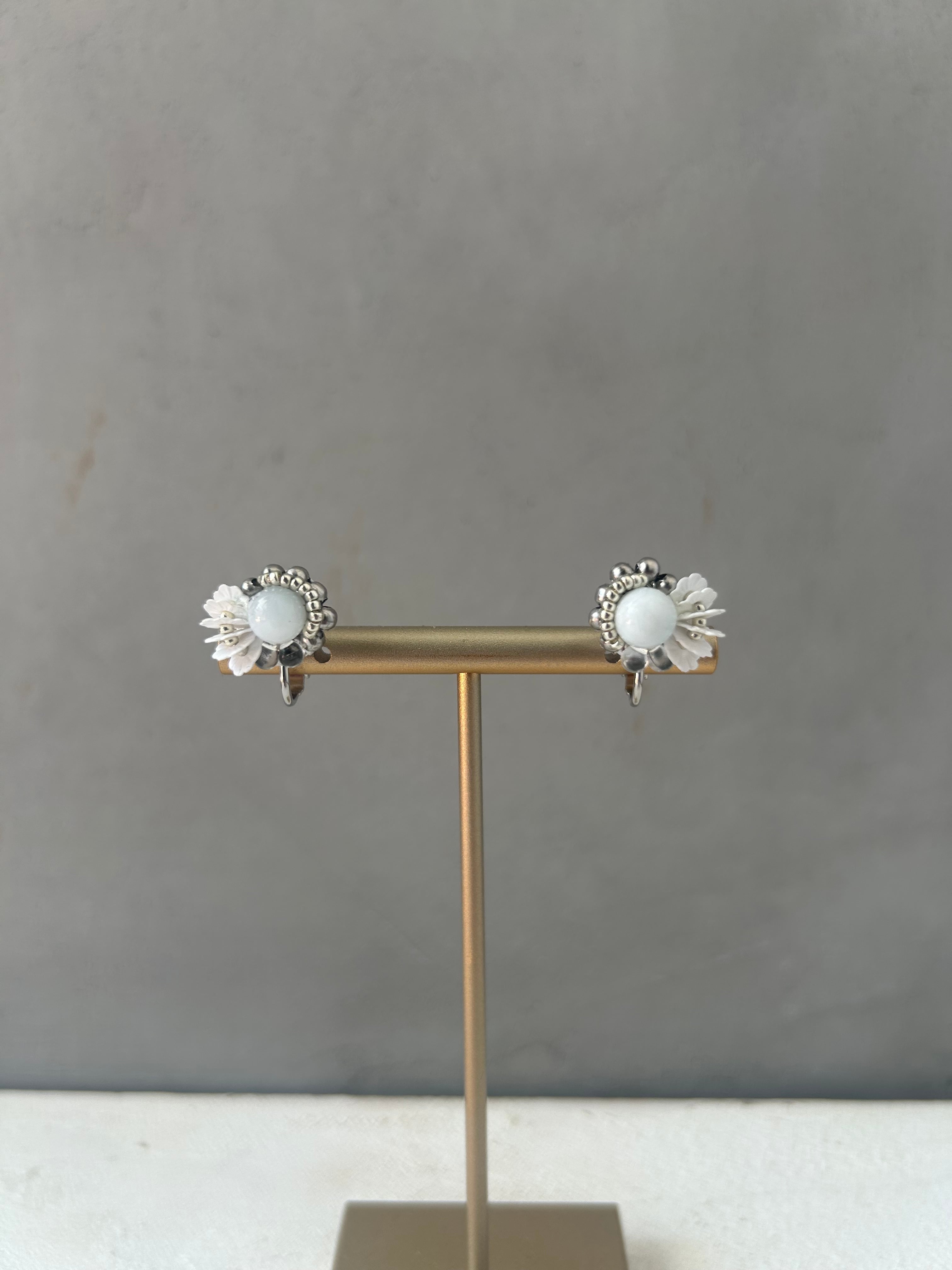 ホワイトラリマー/イヤリング.ピアス