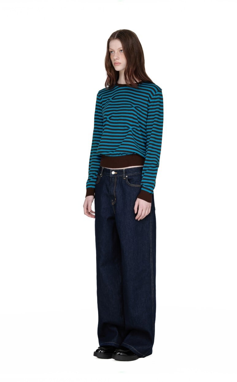 専用様　hearts2hearts ユハ　シュスエム　superstar ☆Hearts2Hearts ユハ 着用！！【SUNBURNPROJECT】Stitch Stripe Knit