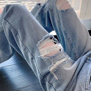 ダメージ デニム パンツ レディース ジーンズ おしゃれ アメカジ ストリート系 カジュアル 大人 かわいい きれいめ ウォッシュド加工 大人可愛い 大人女子