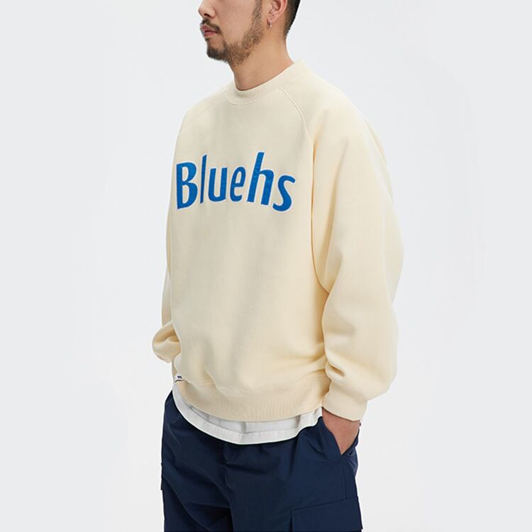 ★LETTER PRINT ROUND NECK SWEATER　　　A0409