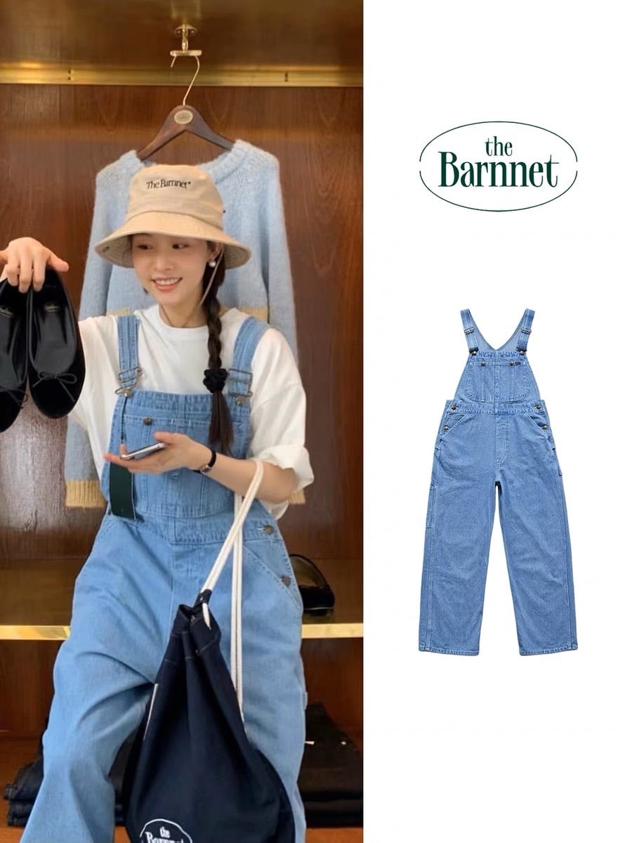 受注】the Barnnet (バーネット) Light Blue Farmer's Denim Overall