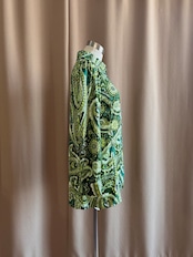 paisley pattern green rétro shirt-5137-1