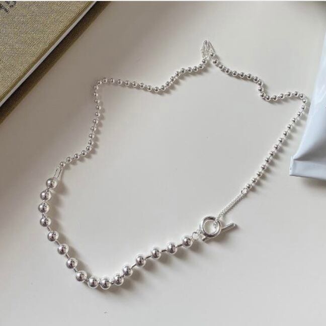 ◇再入荷◇ ボールチェーン マンテル ネックレス silver925 ◇再入荷◇ ボールチェーン マンテル ネックレス silver925