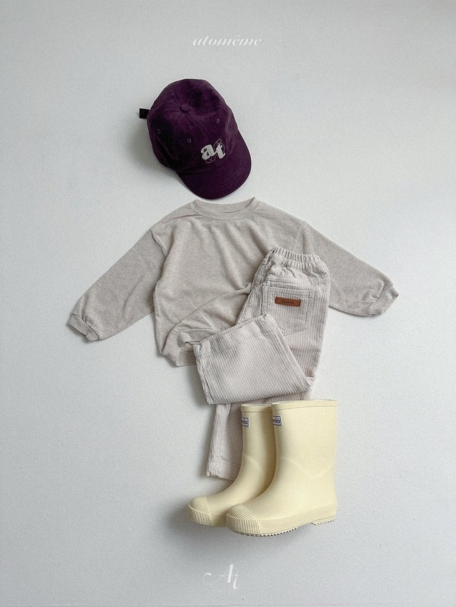 〘予約〙atomeme / crepe corduroy pants