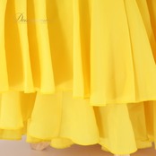 フラメンコ 衣装 ワンピース ドレス ナジャ naja 日本製 黄色 イエロー ボランテ フリル 無地 明るい ダンス パーティ 発表会 ホワイト系 イエロー系 フラメンコドレス おしゃれ レディース イベント かわいい 舞台衣装 スカート ステージ衣装