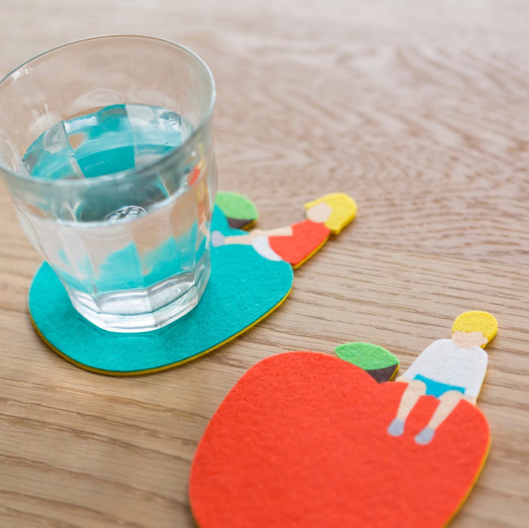 フェルトコースター （青リンゴ） | アップリケ・ワッペンの通販