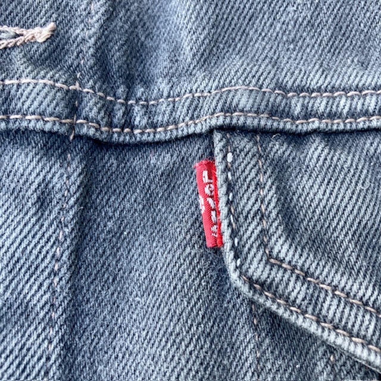 Levi’s 70503-02 イタリア製 先染めブラック デニムジャケット 画像9