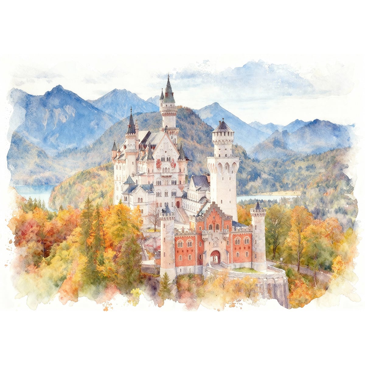 ノイシュバンシュタイン城 | インテリア絵画の専門店 ビッグフィールド