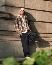 【#Re:room】CHECK SHORT LENGTH JACKET［REJ143］