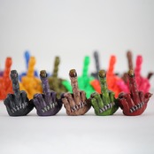 FXXK! HANDSIGN VALVE CAP /Zombie