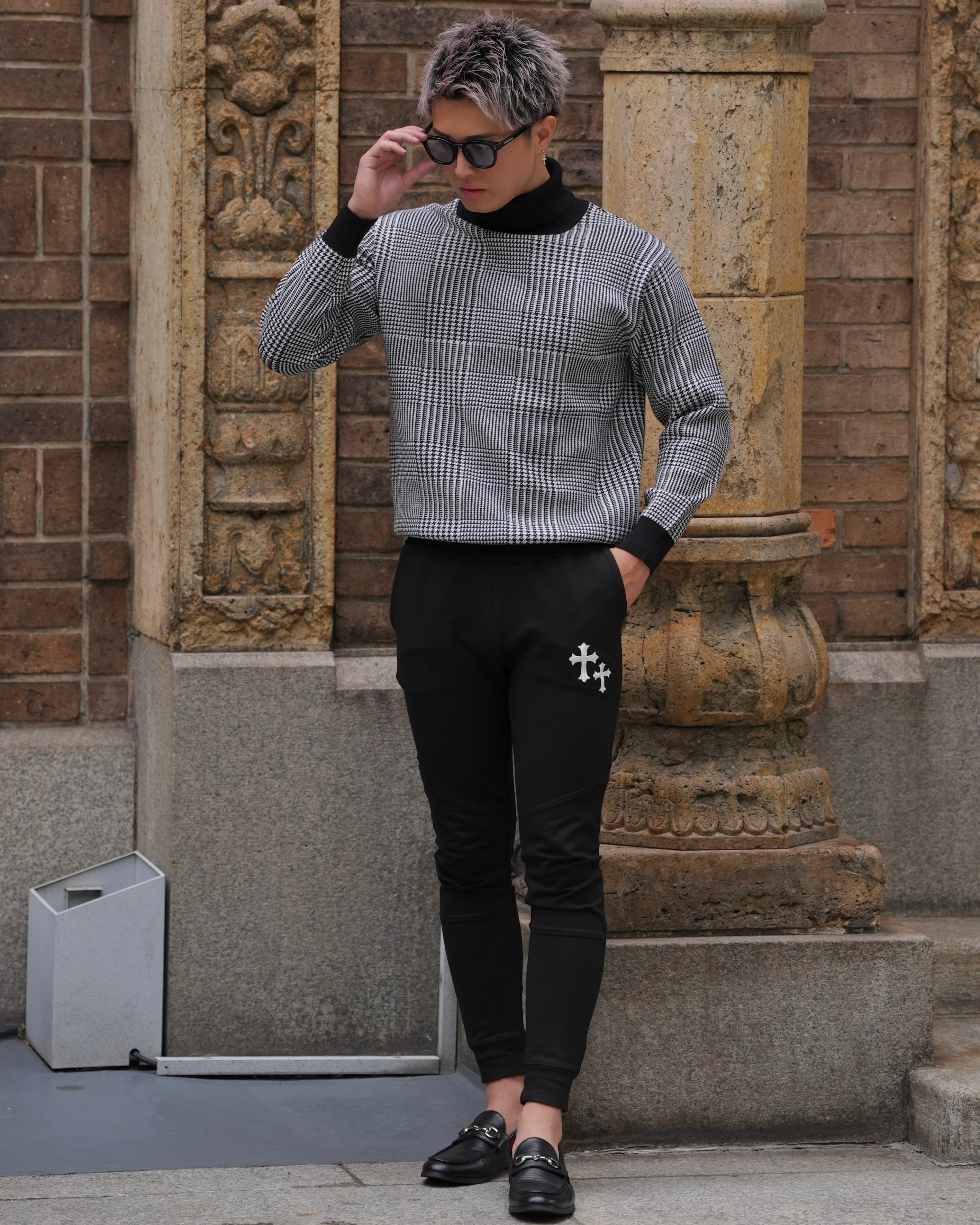 千鳥柄 ORIGINAL TURTLE KNIT【BB25016】 | BELINDA OFFICIAL