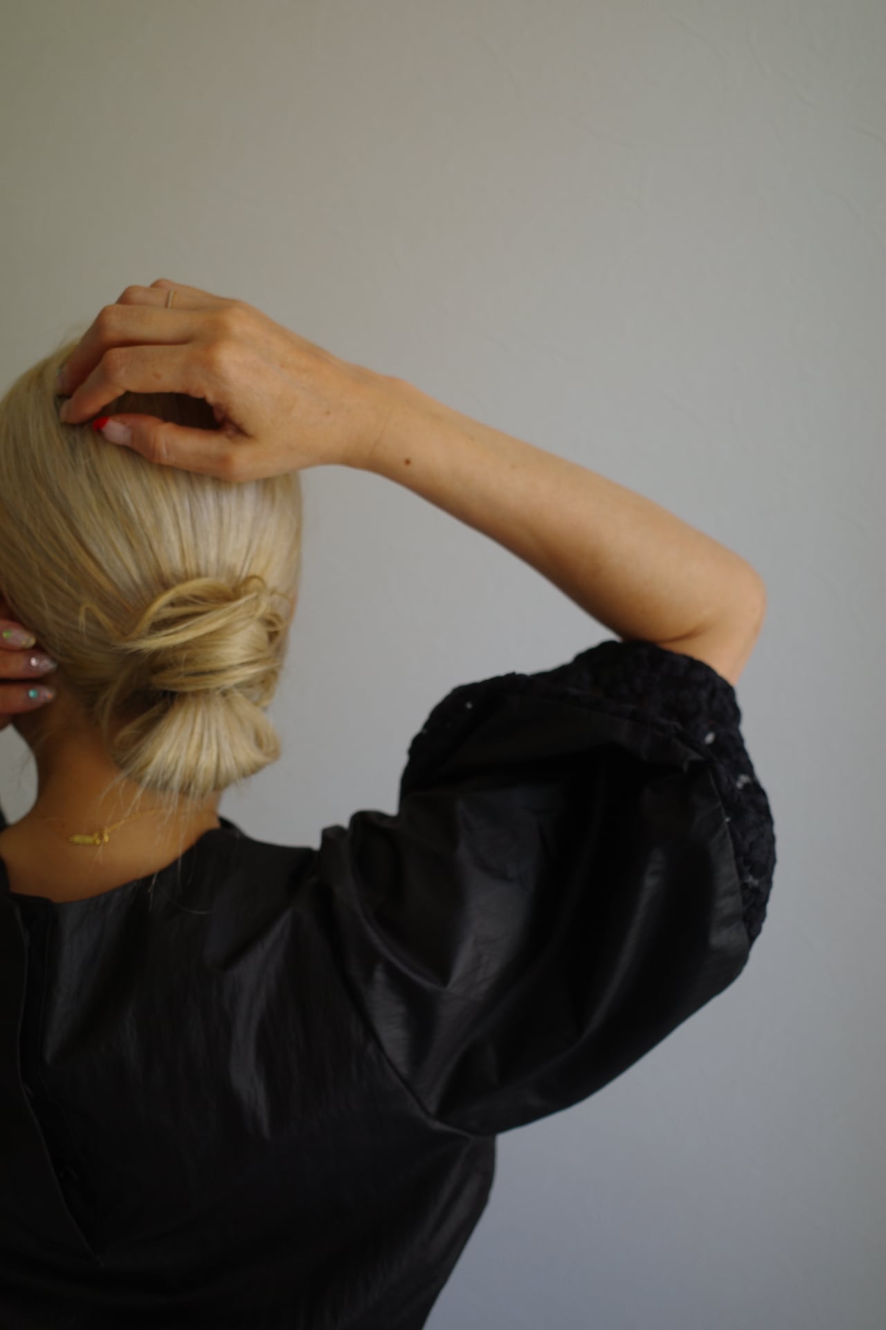 lantern flower race blouse (black) | e L L a