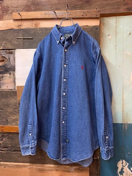 80-90's polo country denim shirt