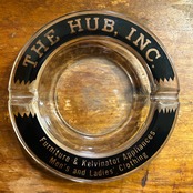 THE HUB INC. ヴィンテージ アドバタイジング ガラス灰皿 USA
