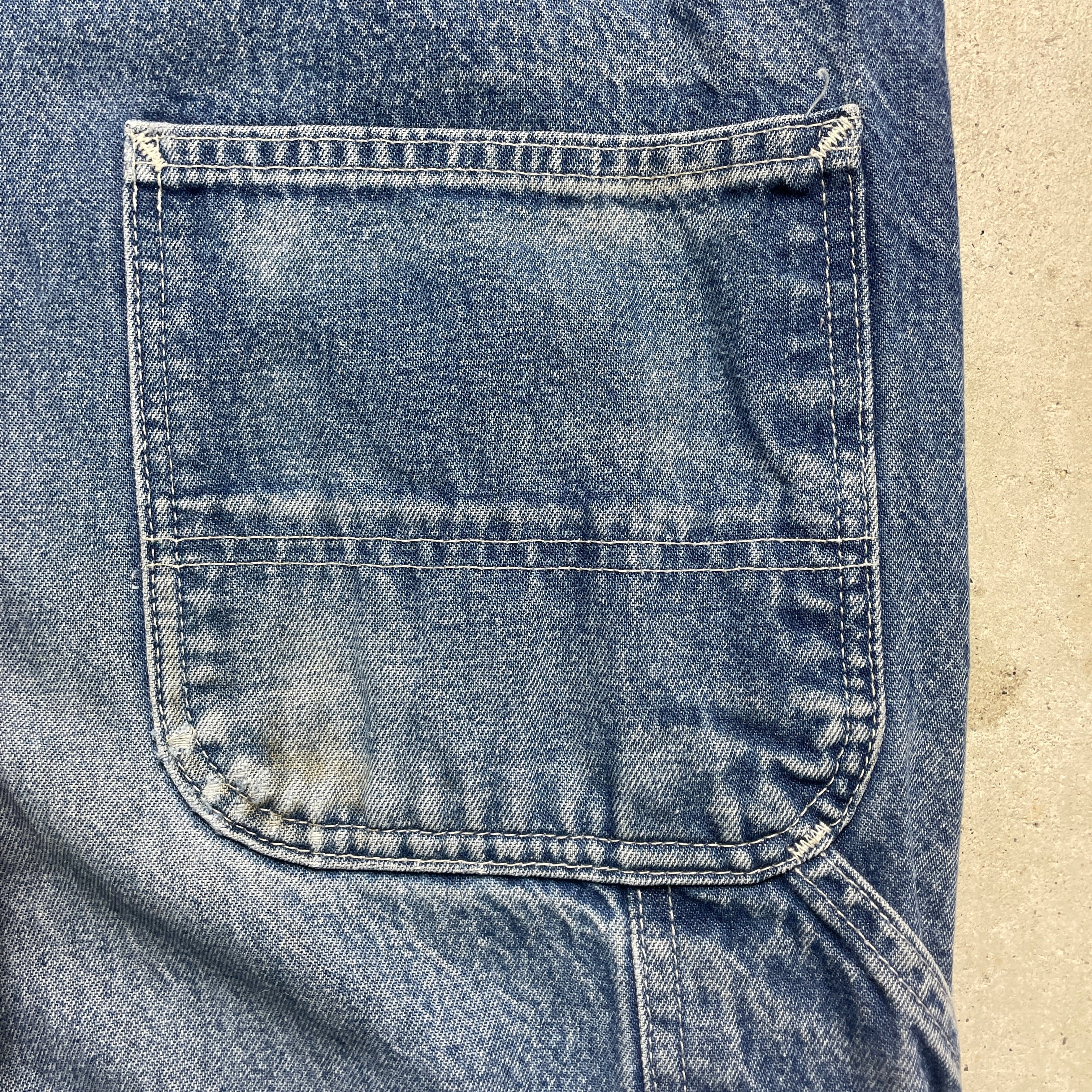 90年代 Carhartt カーハート デニム オーバーオール メンズW38相当