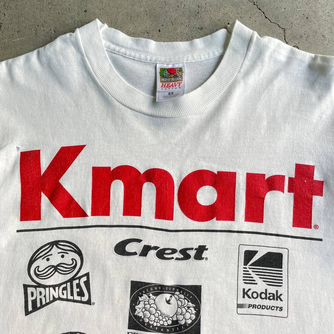 90年代 KMART KIDS RACE AGAINST DRUGS 企業ロゴ レーシング プリントT 