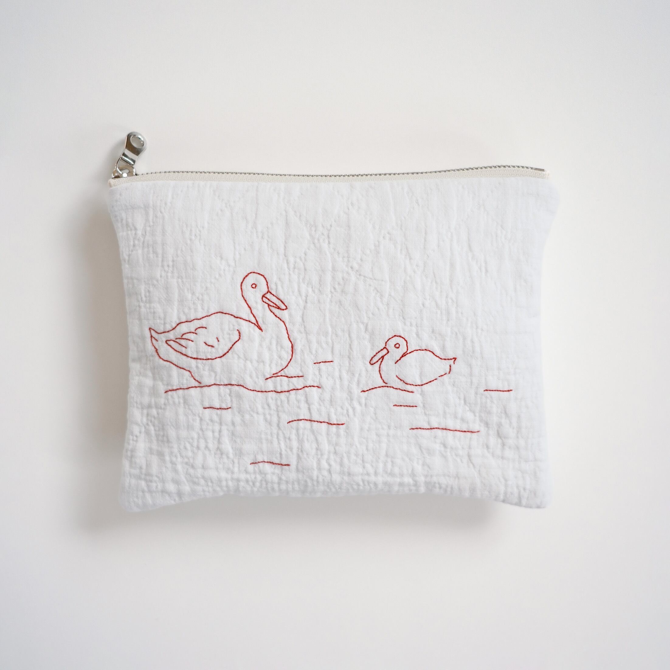 1890s bridal quit pouch / duck【047】