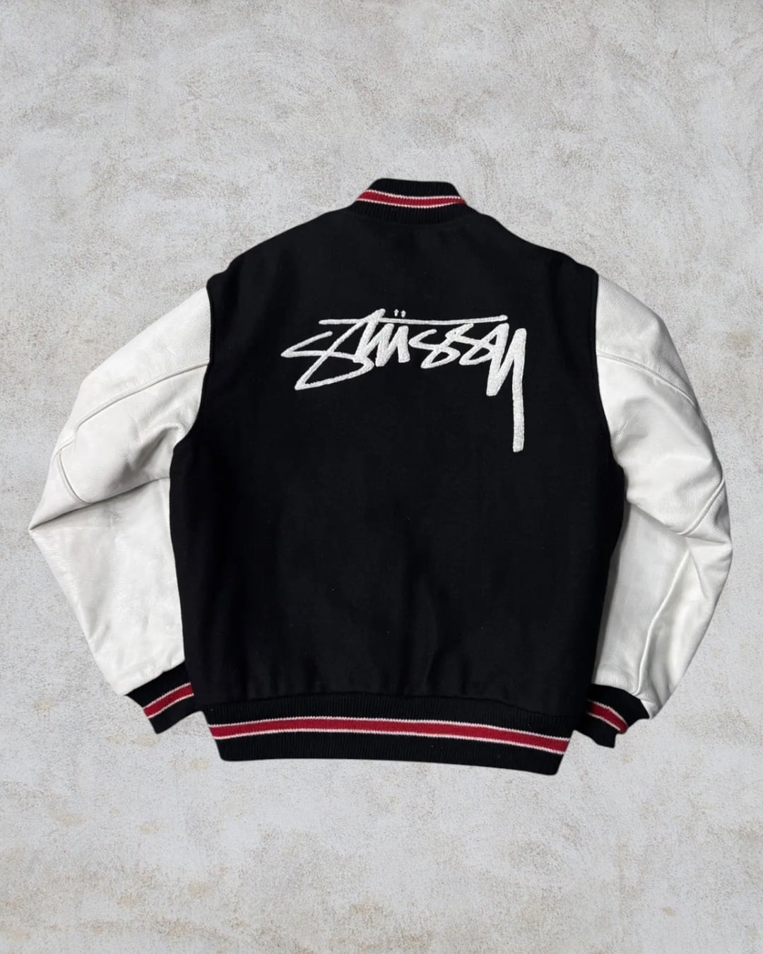 Special!!】00's old stussy Varsity Jacket “1000着限定” “シリアル